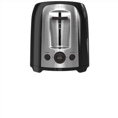Black+Decker Stainless Steel Black/Silver 2 slot Toaster 12.32 in. H X 9.09 in. W X 8.58 in. D