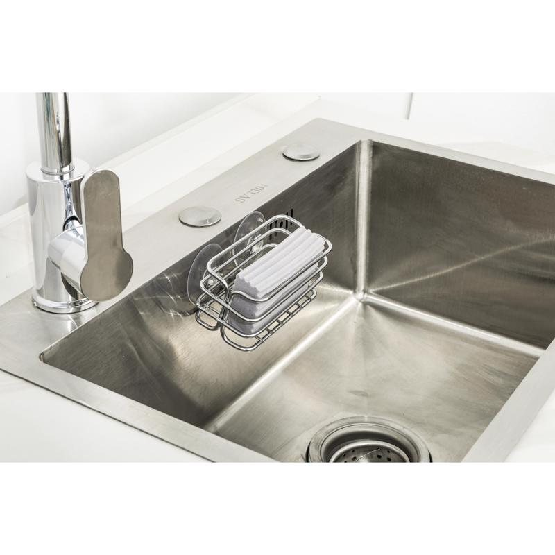 Core Home 6 in. L X 2.5 in. W X 2.75 in. H Stainless Steel Sponge Holder