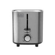 Black+Decker Stainless Steel Silver 2 slot Toaster 8.03 in. H X 7.2 in. W X 11.88 in. D