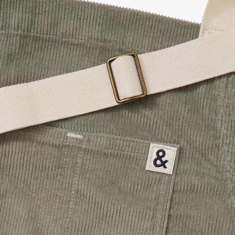 Hedley & Bennett 3 pocket Agave Green Cotton Corduroy Apron