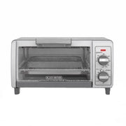 Black+Decker Stainless Steel Silver Toaster Oven 9.17 in. H X 11.97 in. W X 17.32 in. D