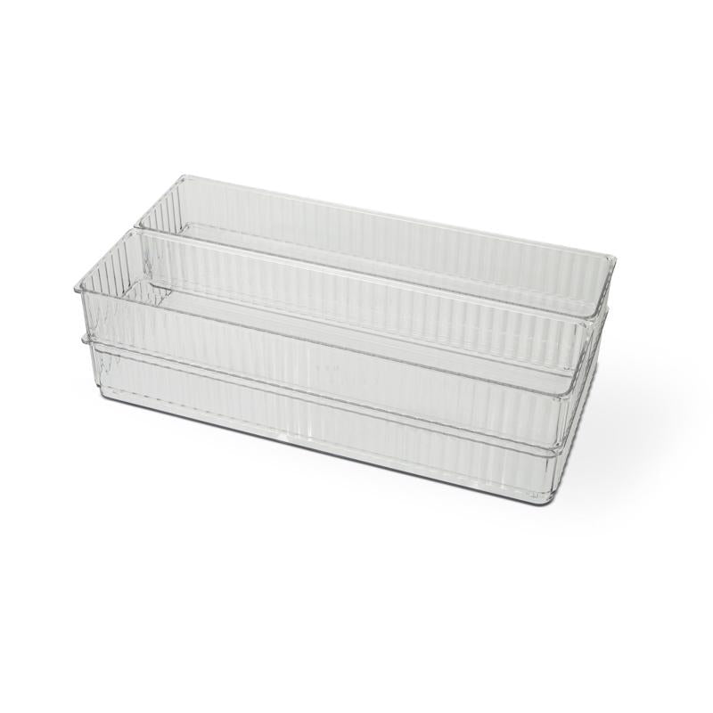 Core Home 2 in. H X 7 in. W X 13 in. D Ceramic/Stainless Steel Drawer Organizer Set