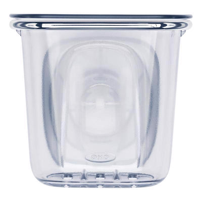 OXO Good Grips Clear Plastic/Stainless Steel Utensil Cup and Holder