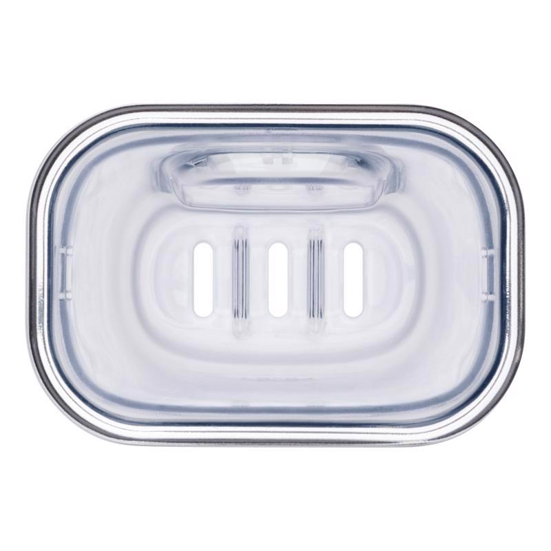 OXO Good Grips Clear Plastic/Stainless Steel Utensil Cup and Holder