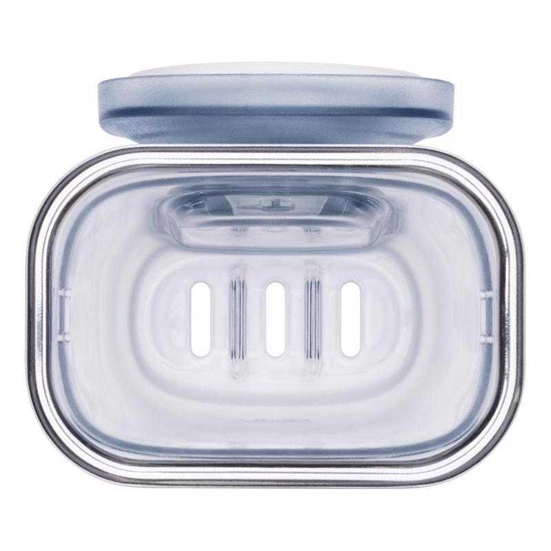 OXO Good Grips Clear Plastic/Stainless Steel Utensil Cup and Holder