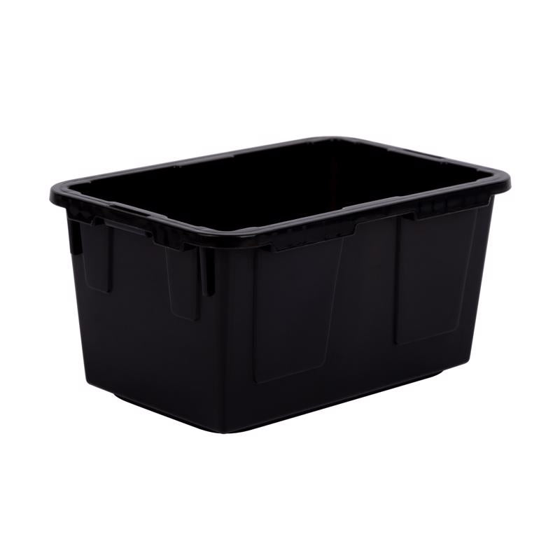 Greenmade 0.09 gal Black/Yellow Mini Tote 2.4 in. H X 3.3 in. W X 4.8 in. D Stackable