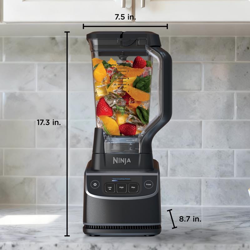 Ninja Black Plastic Blender 64 oz 3 speed