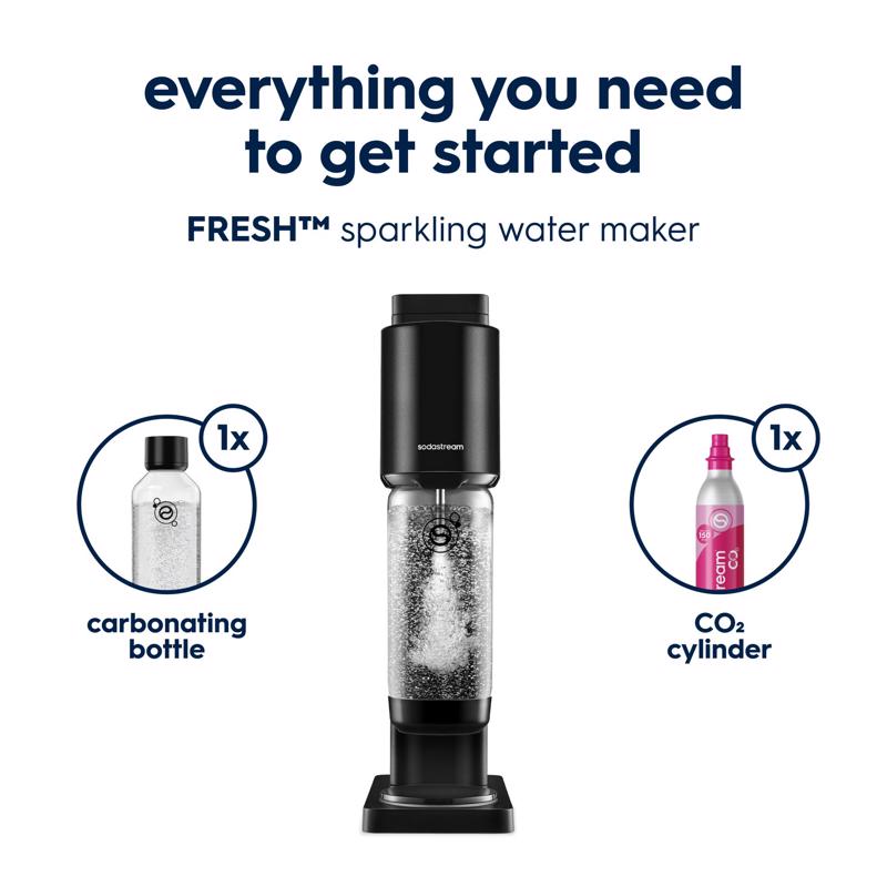 SodaStream Fresh Black 1 L Soda Maker