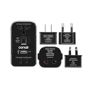 TravelSmart Type A/C/G/I For Worldwide Two Outlet Converter Set