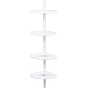 Zenna Home 97 in. H X 10.6 in. W X 7.2 in. L 4-Shelf Corner Shower Caddy