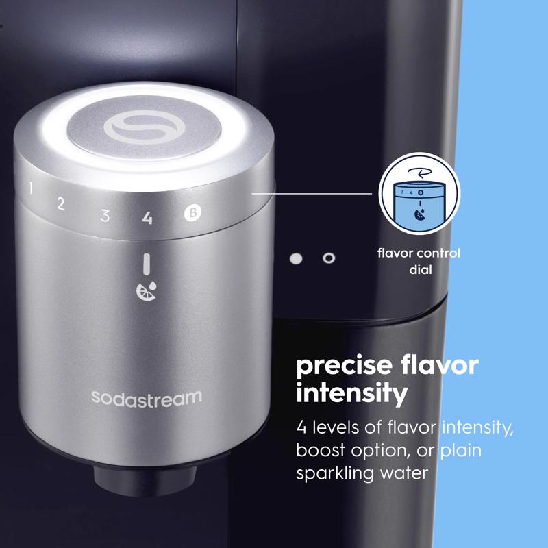 SodaStream Fountain Black 1 L Sparkling Water Maker Kit