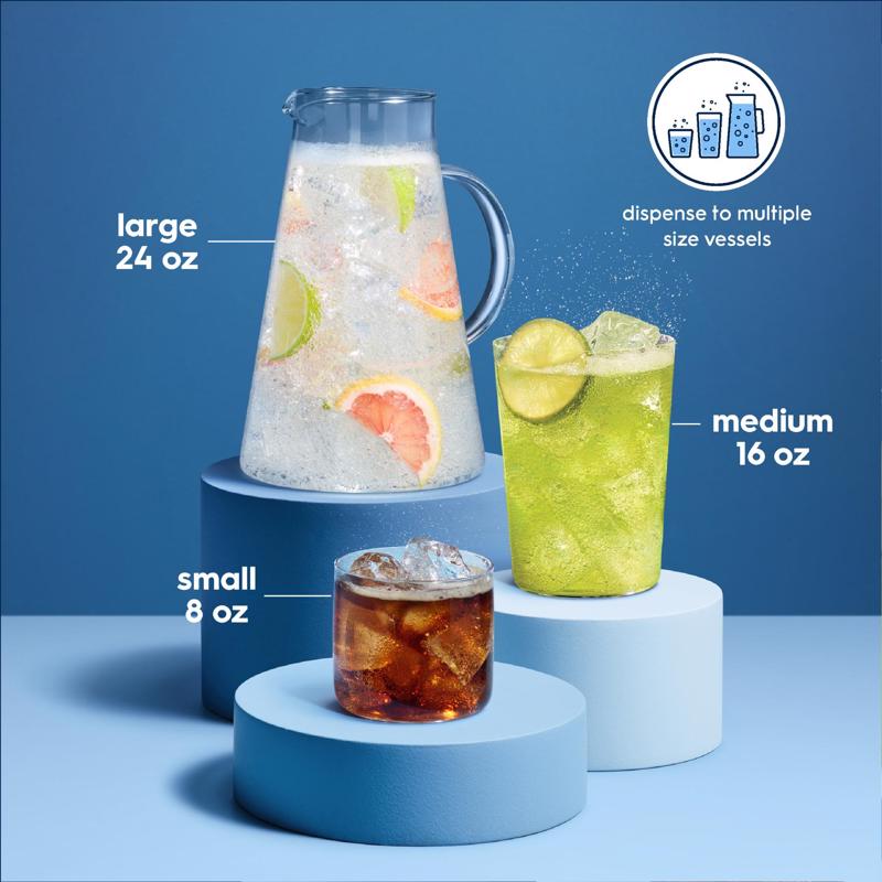 SodaStream Fountain Black 1 L Sparkling Water Maker Kit