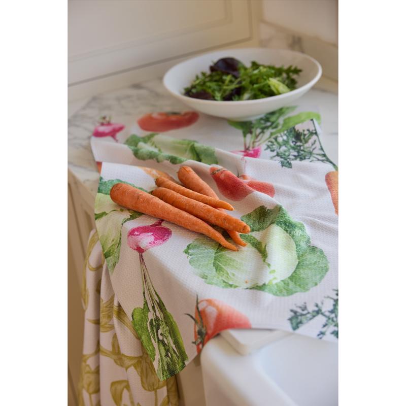 Geometry Multi Polyester Lime Kitchen Towel