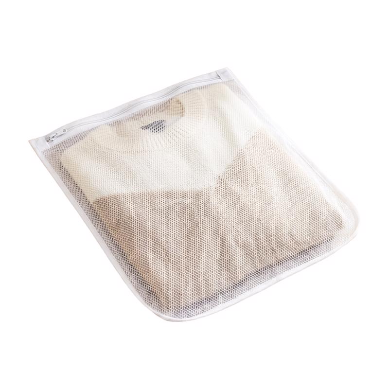 Zenna Home White Mesh Fabric Laundry Wash Bag