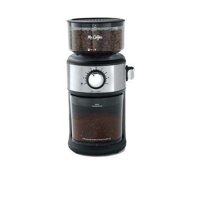 Mr. Coffee Matte Black Plastic/Steel 18 cups Coffee Grinder