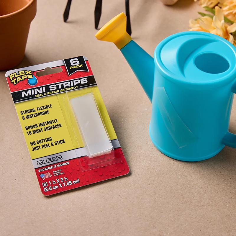 Flex Seal Family of Products 1 in. W X 3 in. L Clear Waterproof Repair Tape