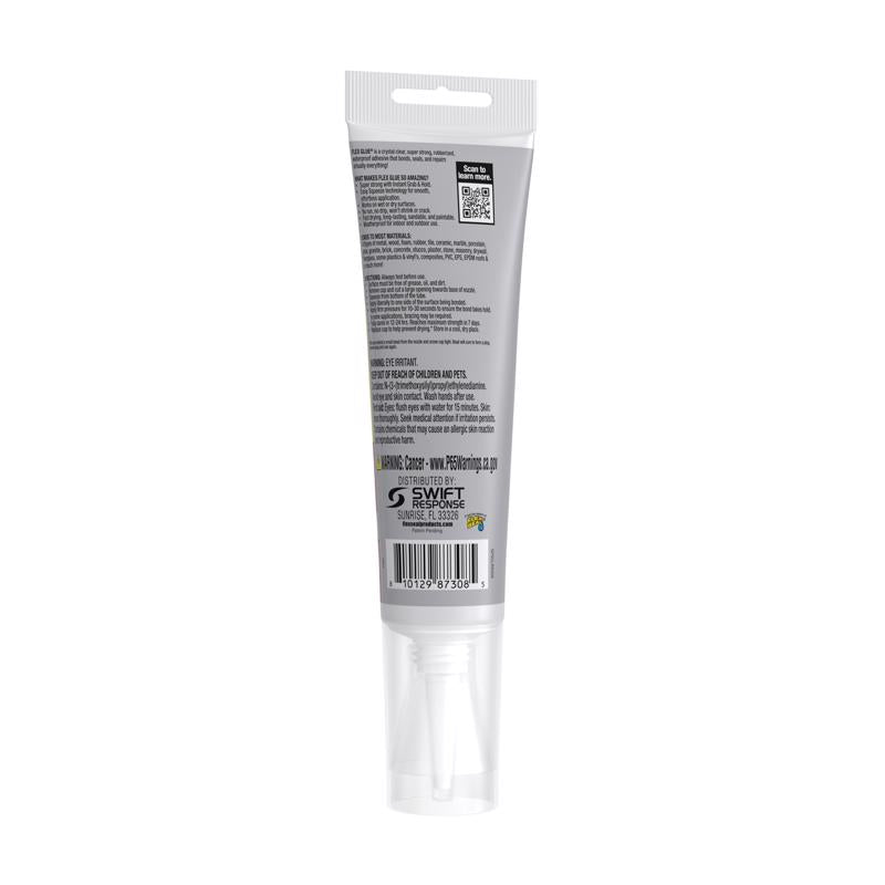 Flex Seal Family of Products Flex Glue Easy Squeeze Super Strength Rubber Clear Adhesive 2.8 fl. oz.