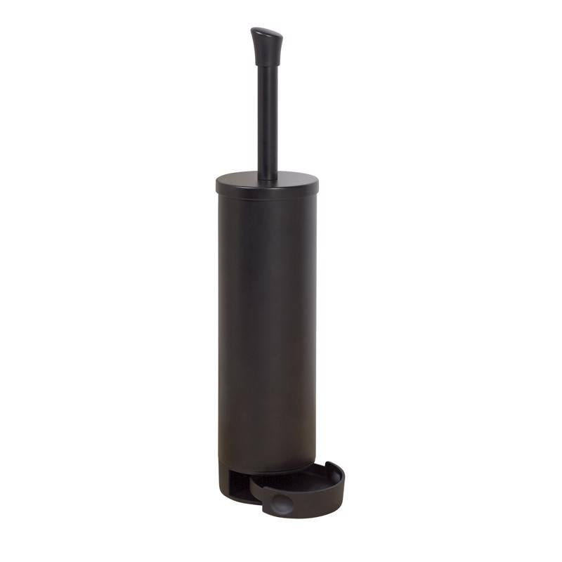 Zenna Home Toilet Bowl Brush & Holder Black
