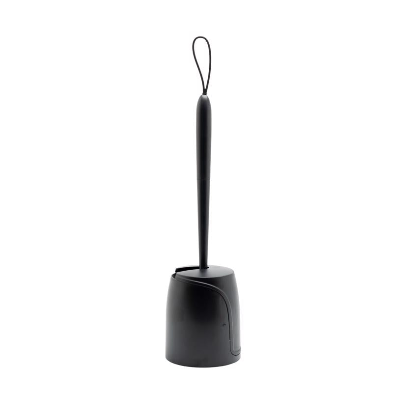 Zenna Home Toilet Bowl Brush & Holder Black