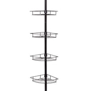 Zenna Home 97 in. H X 11.5 in. W X 11.5 in. L 4-Shelf Corner Shower Caddy