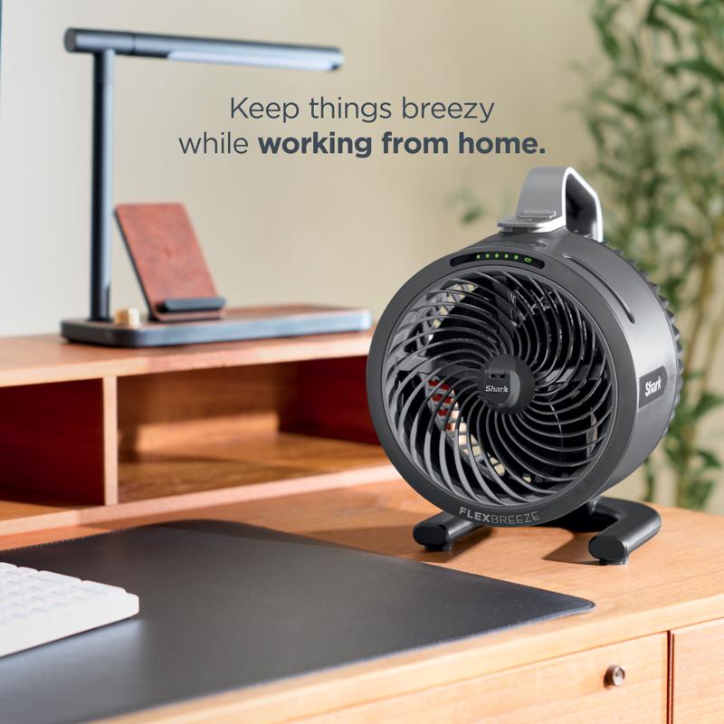 Shark FlexBreeze 11.26 in. H 5 speed Desktop Fan