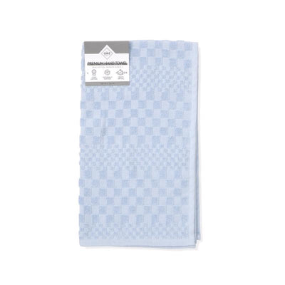 Core Home Blue Cotton Checkered Hand Towel