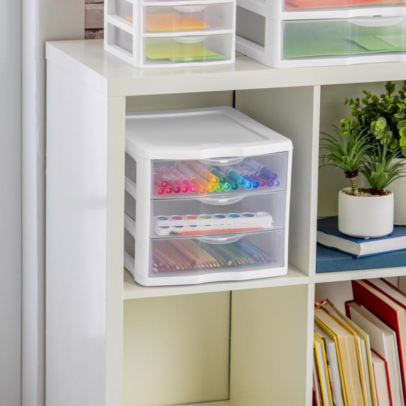 Sterilite 3.6 cu ft White Drawer Organizer 9.625 in. H X 11 in. W X 13.5 in. D Stackable