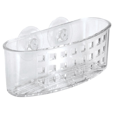 iDesign Clear Plastic Sponge and Scrubber Holder
