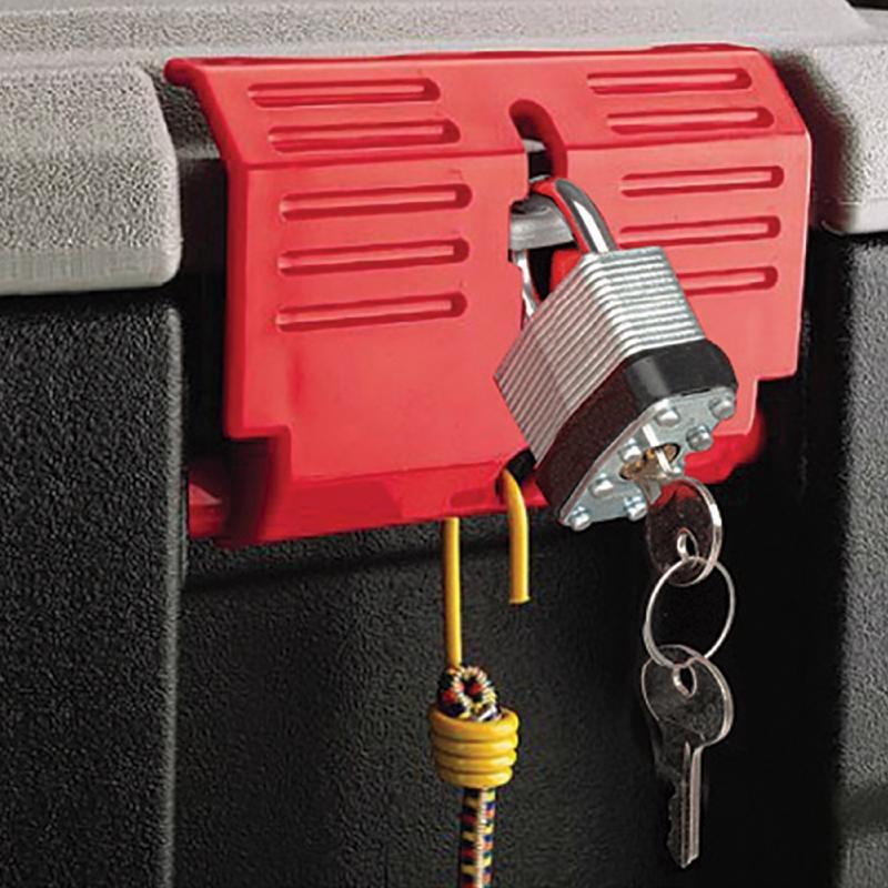 Rubbermaid ActionPacker 35 gal Black/Gray Storage Tote 17.25 in. H X 32.25 in. W X 20 in. D Stackabl