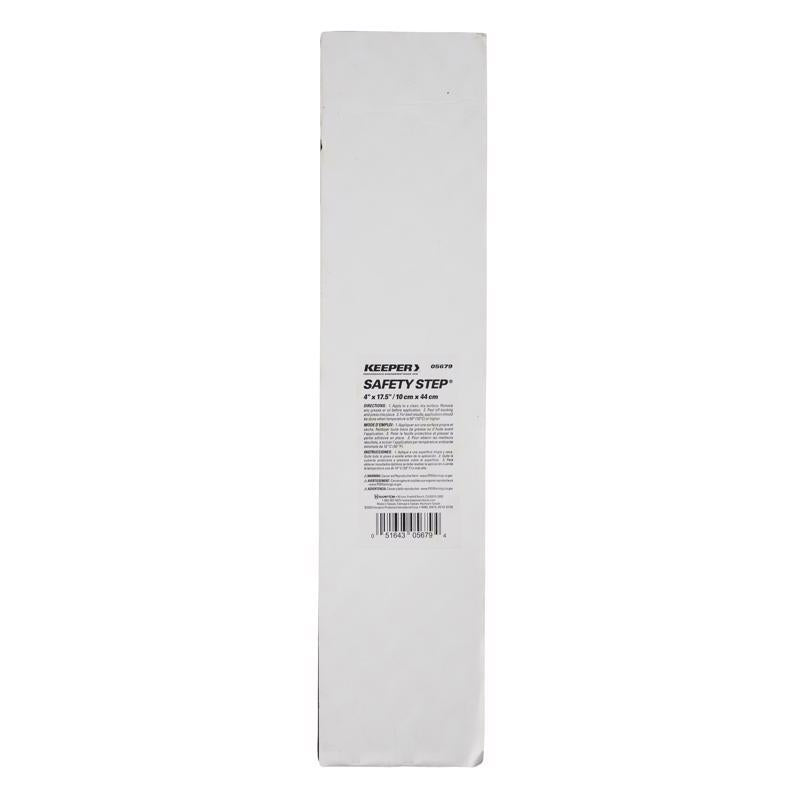 Keeper Safety Step 4 in. W X 17.5 in. L Gray Rubber Stair Tread