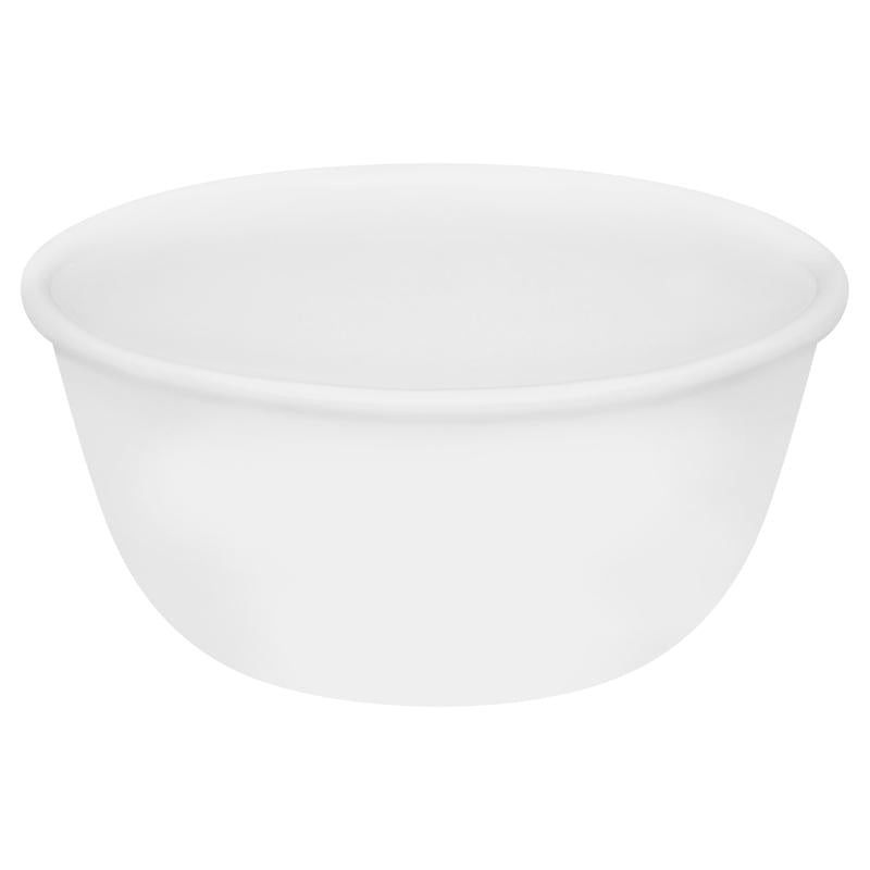 Corelle 12 oz Winter Frost Glass/Porcelain Soup/Dessert Cup Bowl 5.5 in. D