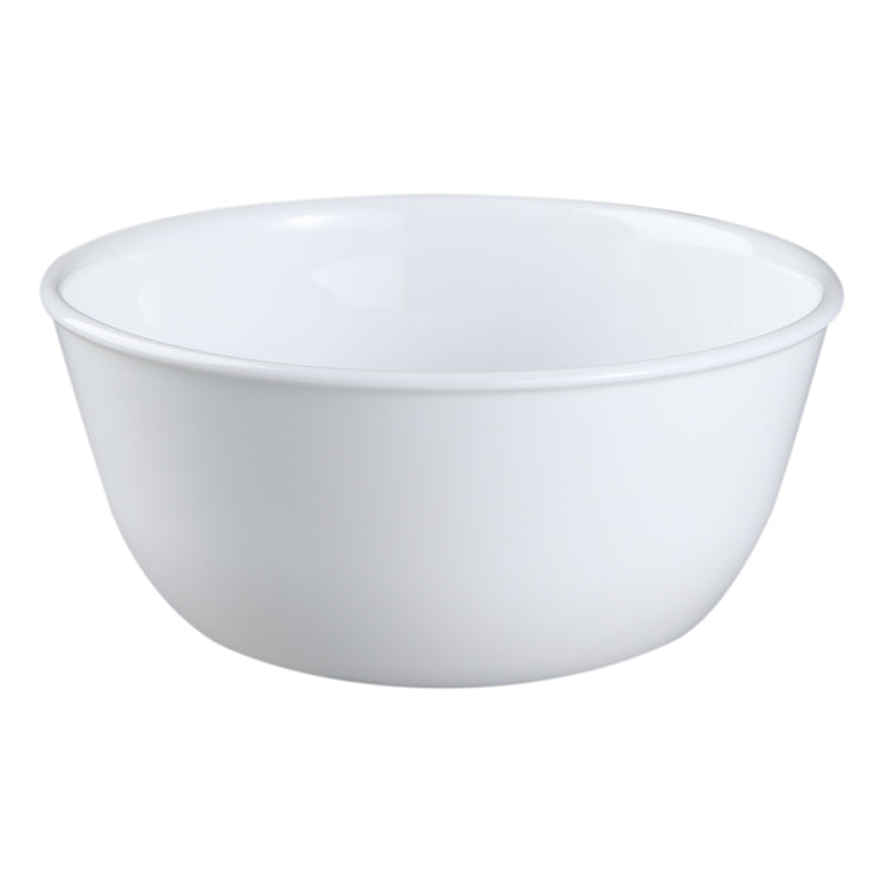 Corelle 28 oz Winter Frost Glass/Porcelain Soup/Cereal Bowl 6.25 in. D