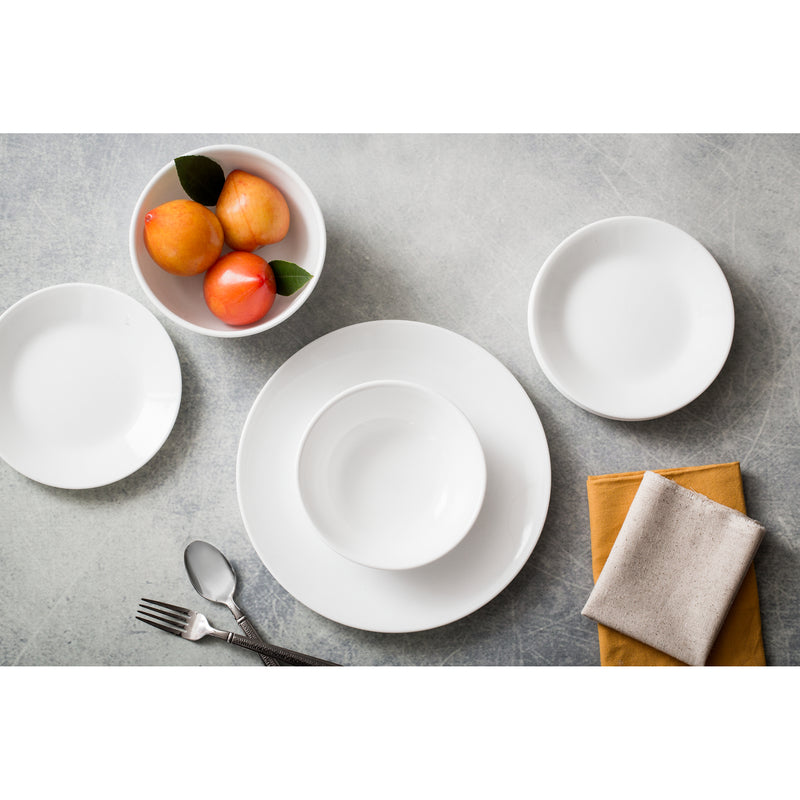 Corelle 28 oz Winter Frost Glass/Porcelain Soup/Cereal Bowl 6.25 in. D