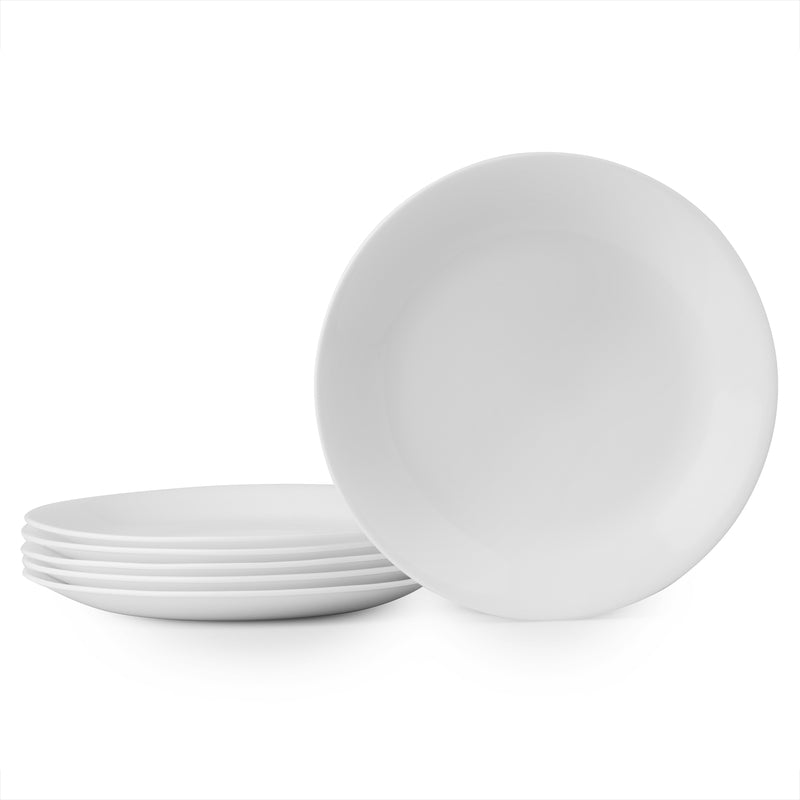 Corelle White Glass Winter Frost White Luncheon Plate 8-1/2 in. D