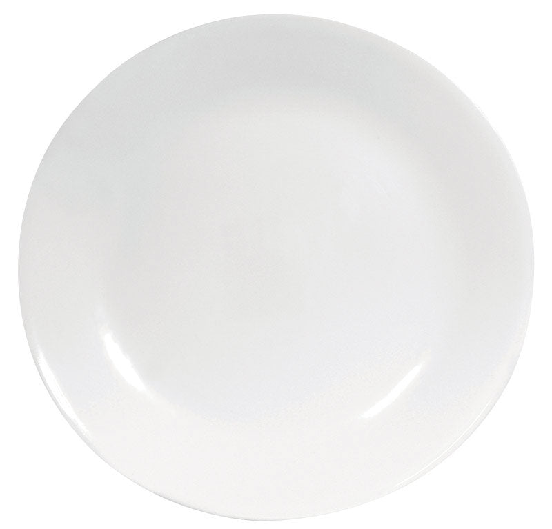 Corelle White Glass Winter Frost White Dinner Plate 10-1/4 in. D