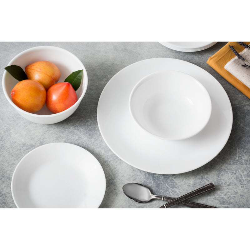 Corelle White Glass Winter Frost White Dinner Plate 10-1/4 in. D