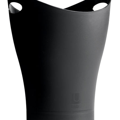Umbra Garbino 2.25 gal Black Plastic Contemporary Wastebasket