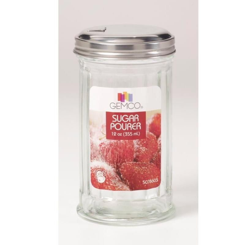 Lifetime 12 oz Clear Glass Sugar Pourer Sugar Pourer 3.1 in. D