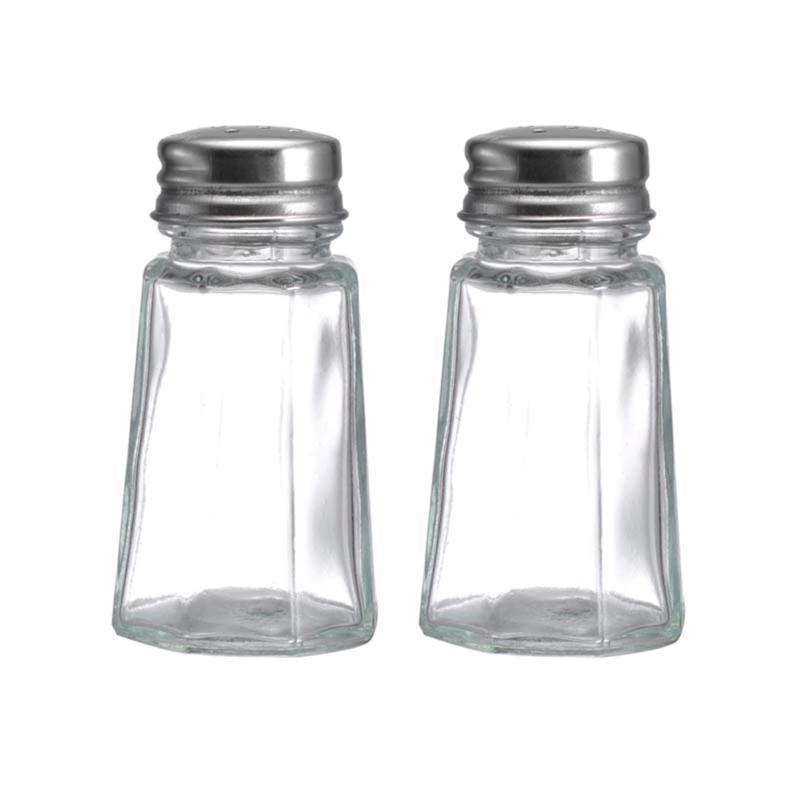 Lifetime Clear Glass Salt and Pepper Set Salt and Pepper Set 2 pk