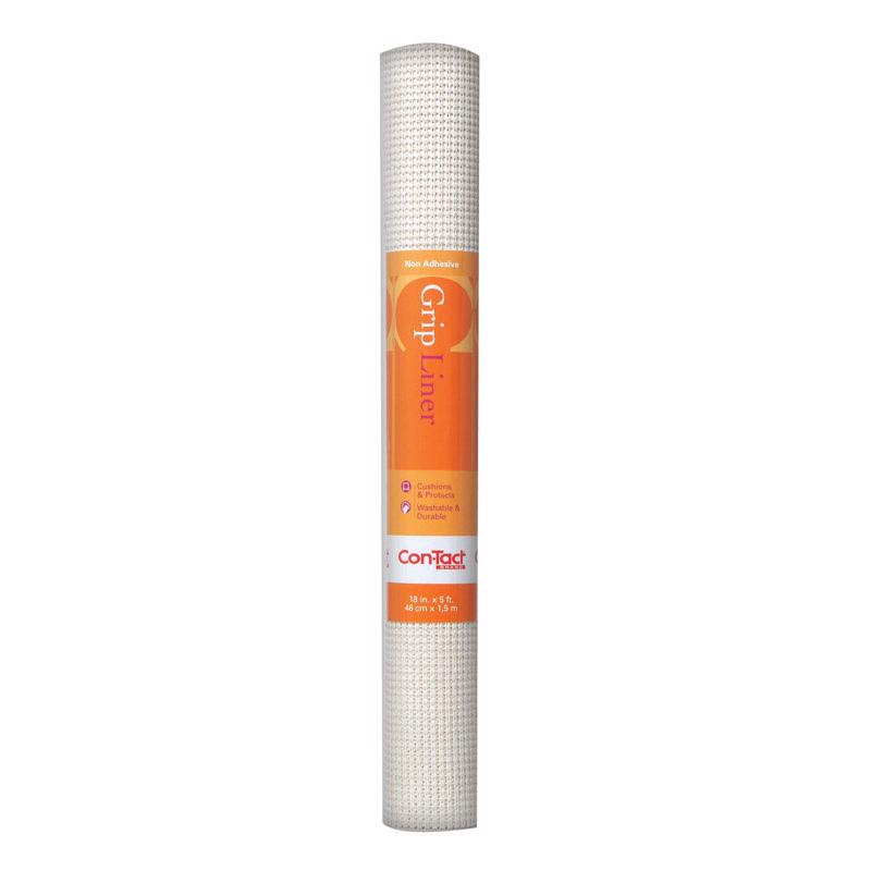 Con-Tact Beaded Grip 5 ft. L X 18 in. W White Non-Adhesive Shelf Liner