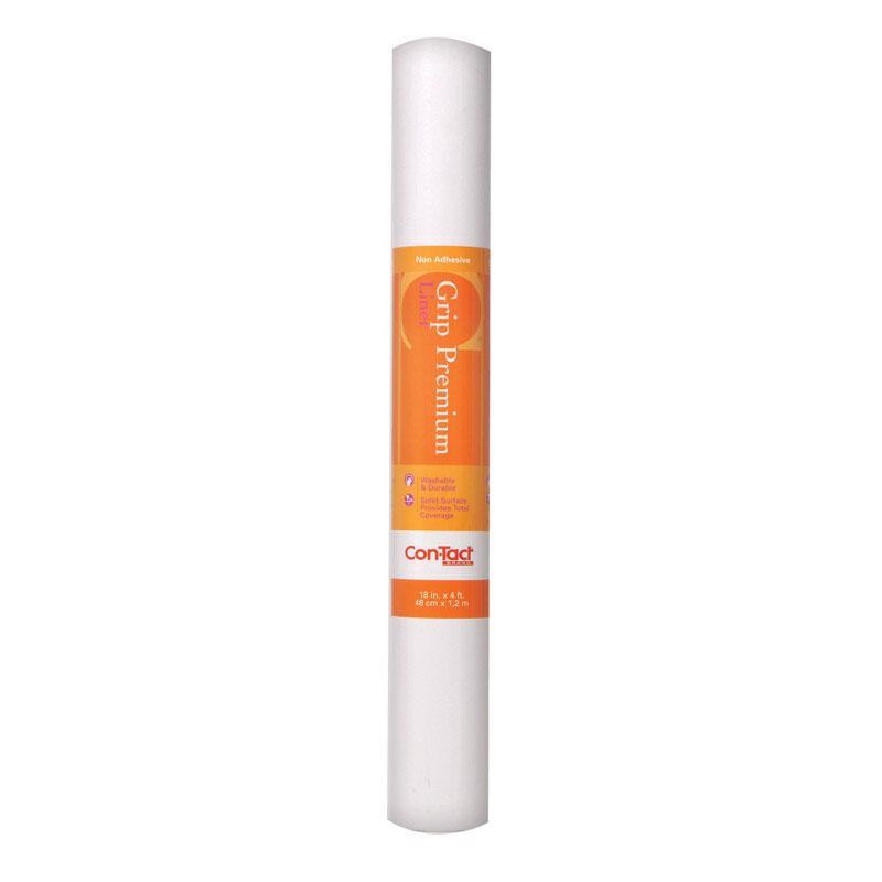 Con-Tact Grip Premium 4 ft. L X 18 in. W White Non-Adhesive Shelf Liner