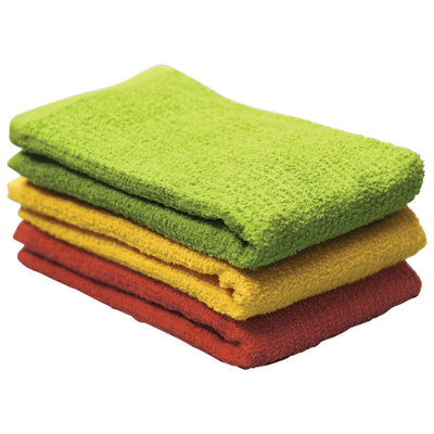 Ritz Soap&Water White Cotton Solid Bar Mop Dish Cloth 3 pk