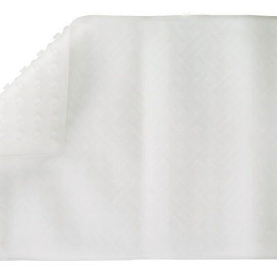 Living Accents 28 in. L X 16 in. W Clear Thermo Plastic Elastomer Bath Mat Latex Free