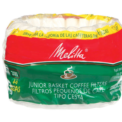 Melitta 4-6 cups White Basket Coffee Filter 200 pk