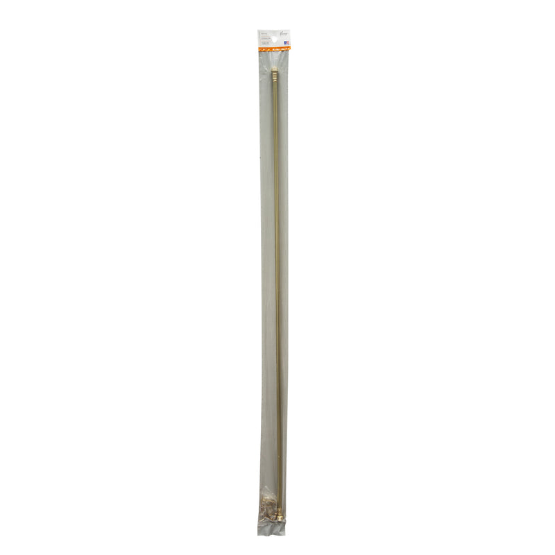 Kenney Brass Gold Curtain Rod 48 in. L X 86 in. L