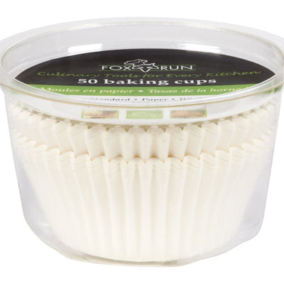 Fox Run 3 in. W Baking Muffin Cups White 50