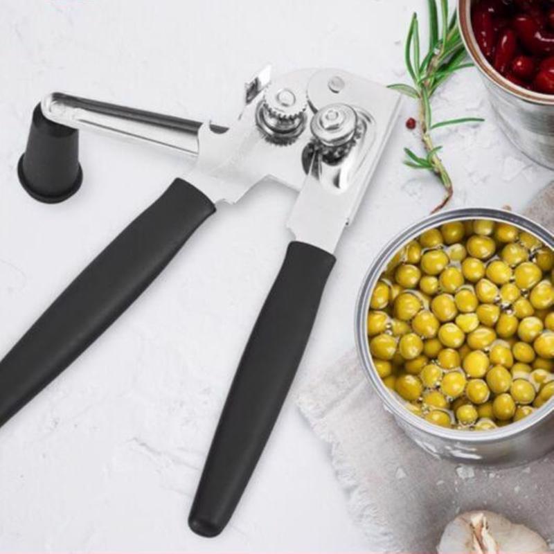 Swing-A-Way Black Stainless Steel Manual Can Opener