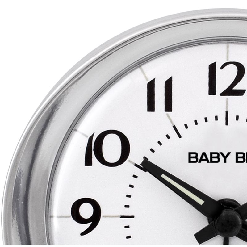 Westclox Baby Ben Silver Alarm Clock Analog Battery Operated