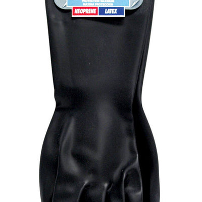 Spontex Technic 450 Latex/Neoprene Cleaning Gloves M Black