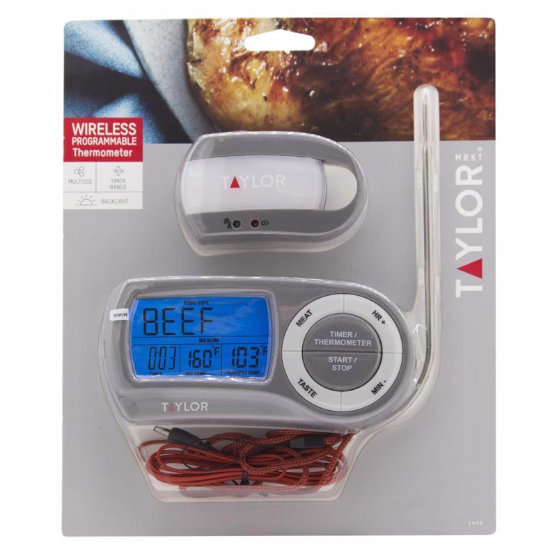 Taylor Instant Read Digital Wireless Remote Probe Thermometer